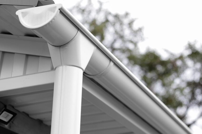 gutter installation for new gutters on home in Alaska